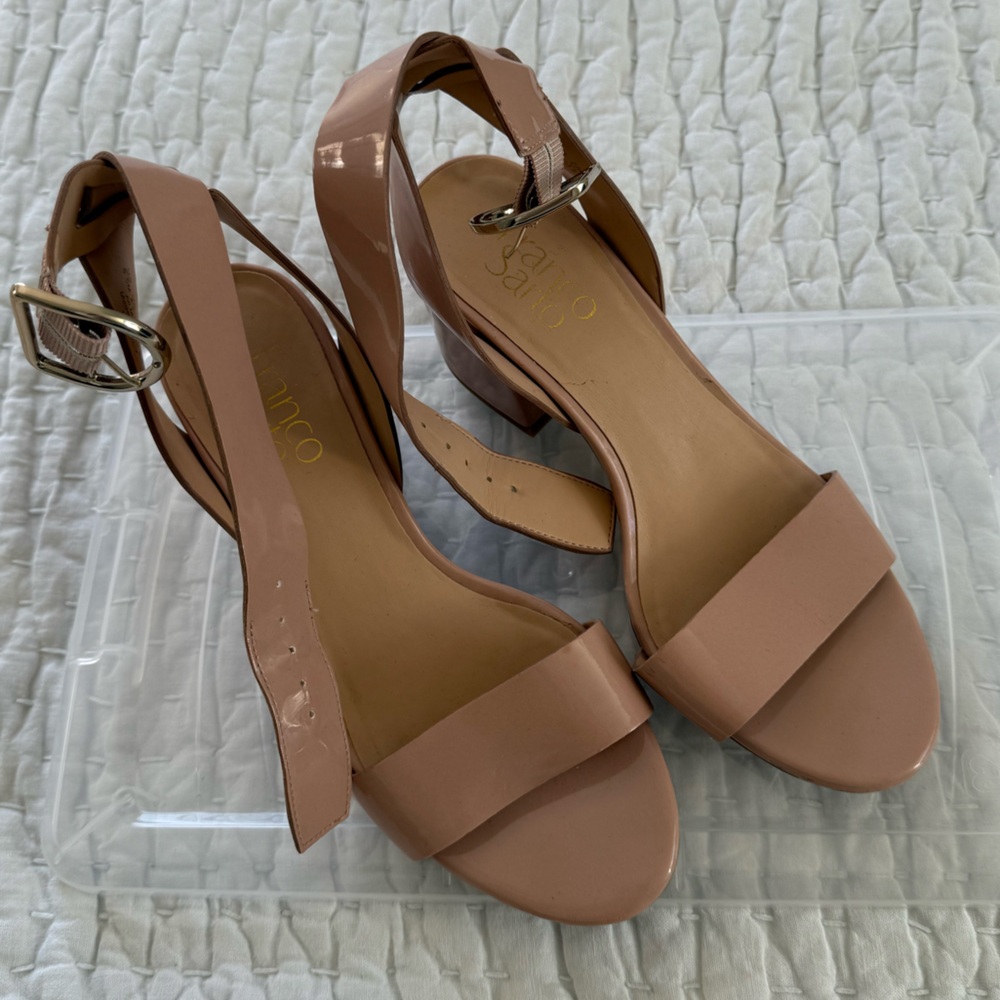 Franco Sarto Marcy Ankle Strap Block-Heel